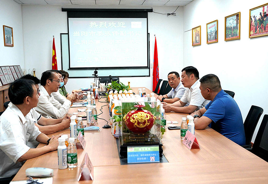 湖(hú)北(běi)宜昌當陽市(shì)委副書(shū)記張偉來(lái)集團參觀考察